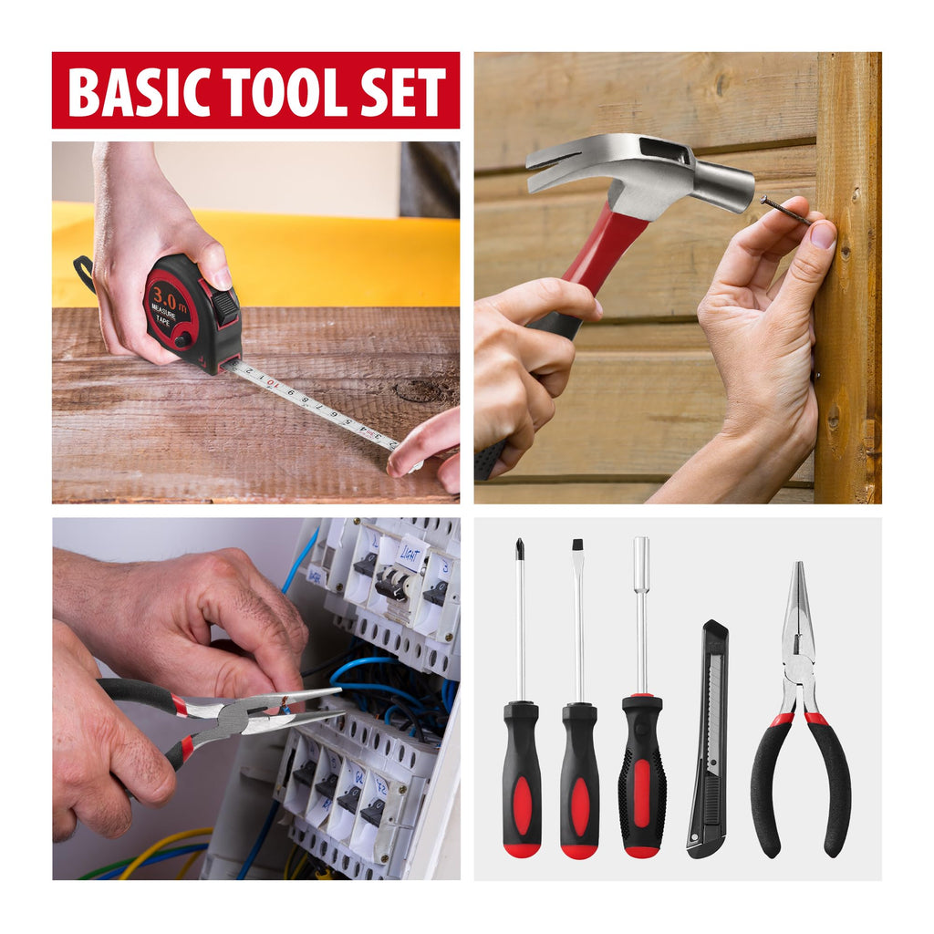146-Piece Household Tool Kit with Storage ToolBox I5112