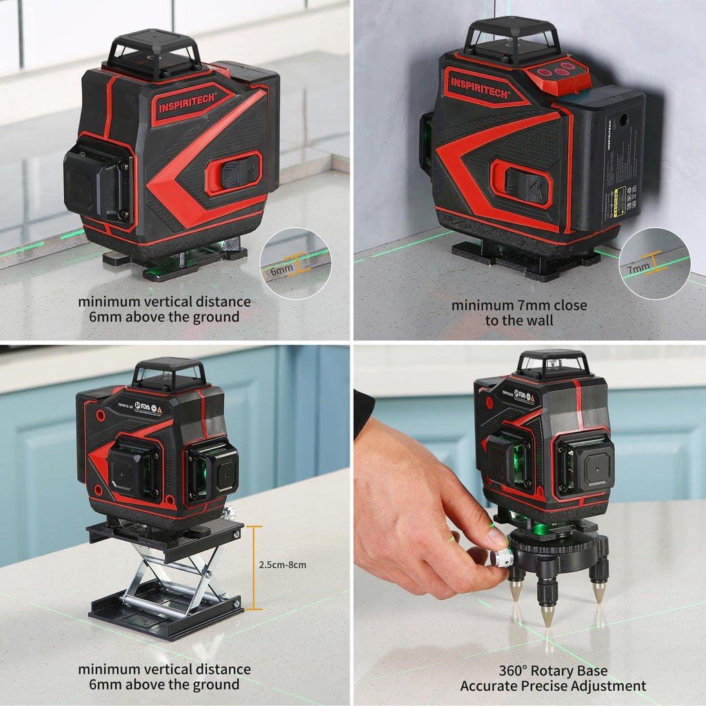 360 Self Leveling Green Beam Cross Line Laser Level E45836