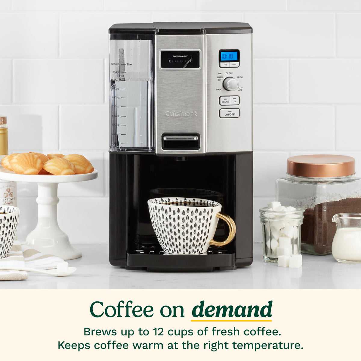 Programmable Self-Cleaning 12-cup Drip Coffee Maker I28657