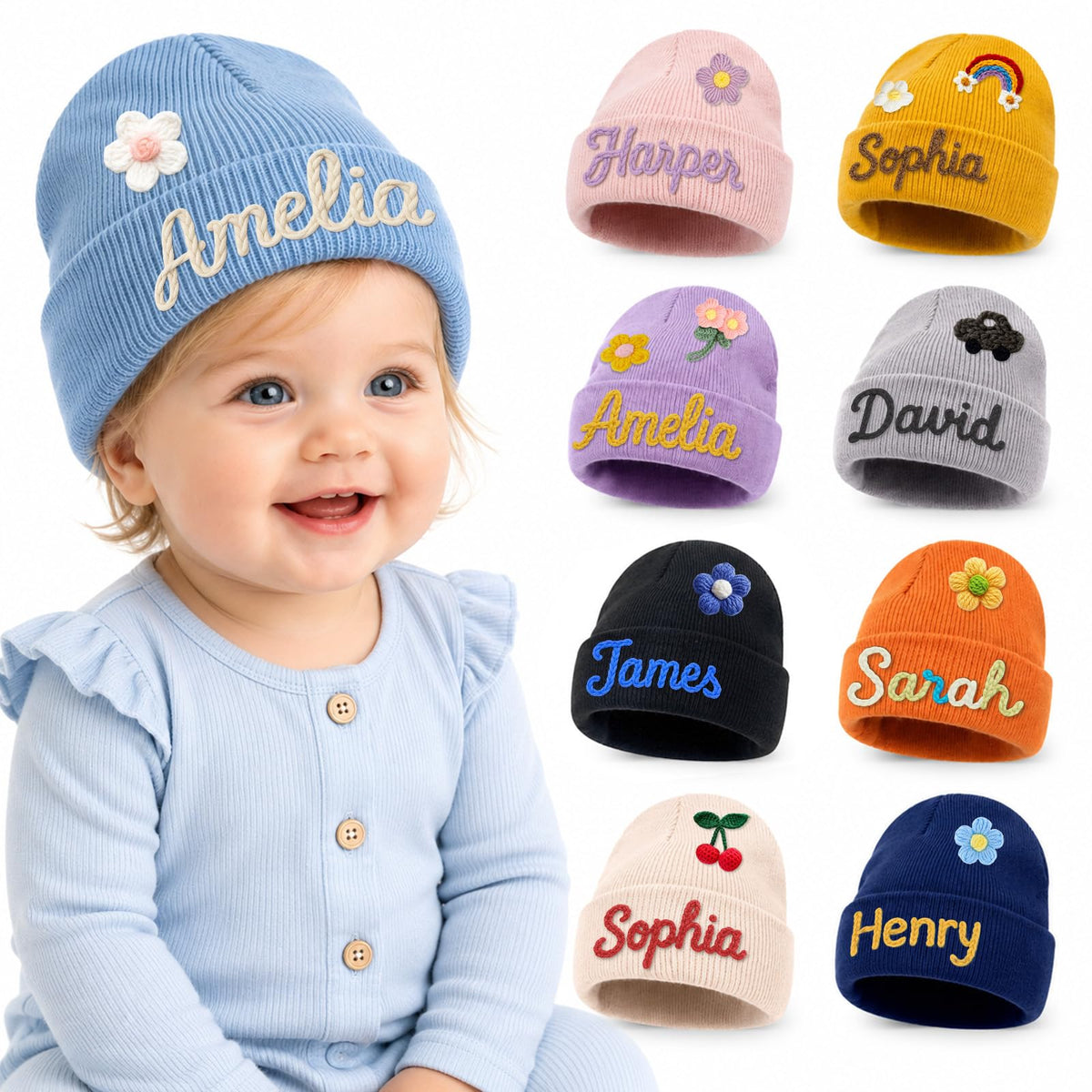 Custom Baby Beanie Hat H931706