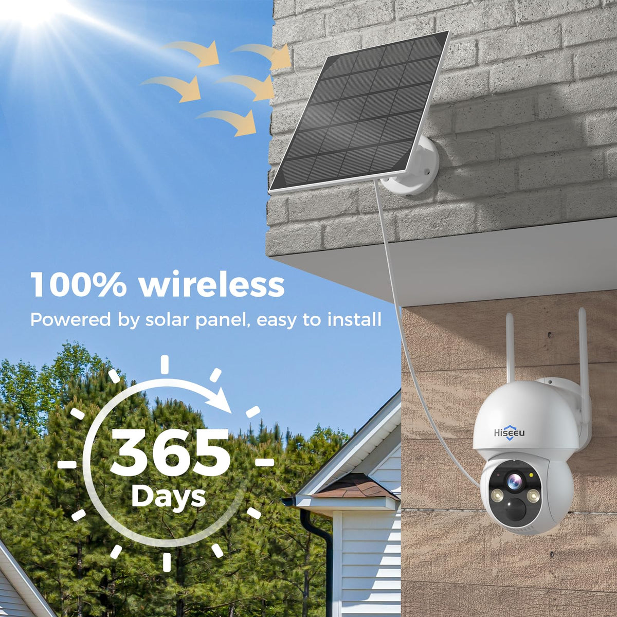Solar Security Camera 4 Cam-Kit 4MP Wireless C5503