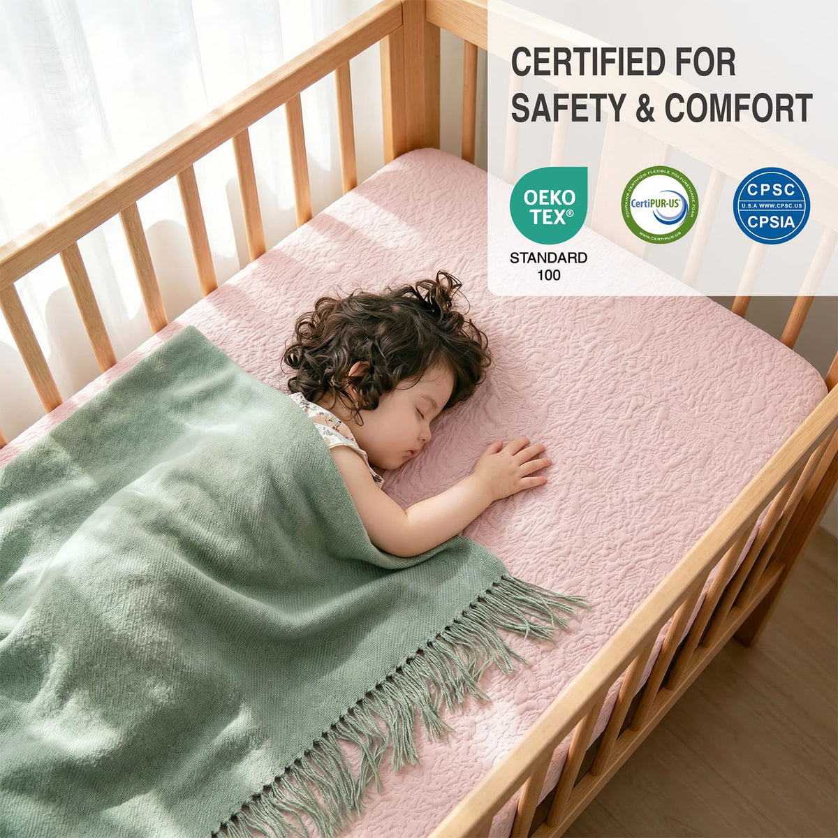 Dual Sided Gel Memory Foam Crib and Toddler Mattress K14932