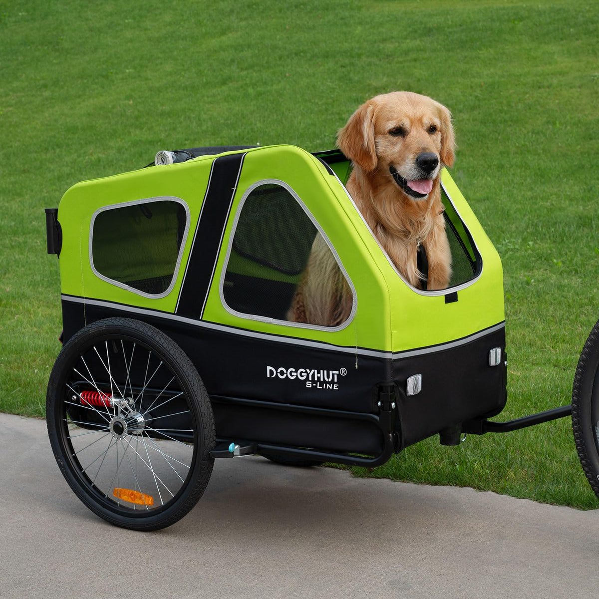 XL Pet Bike Trailer & Stroller with Suspension Wheels B9089