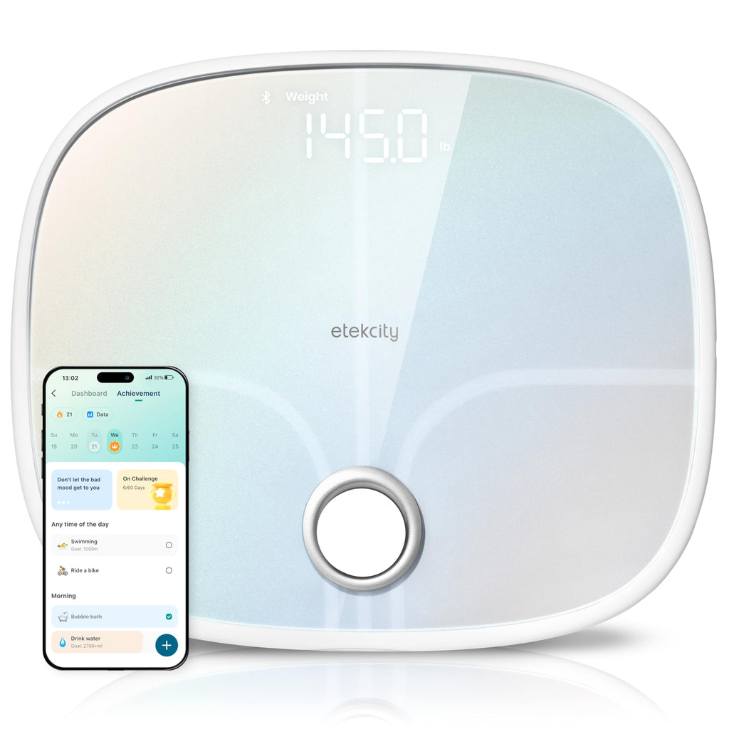 Rechargeable Digital Bathroom Scale with 13 Metrics R603