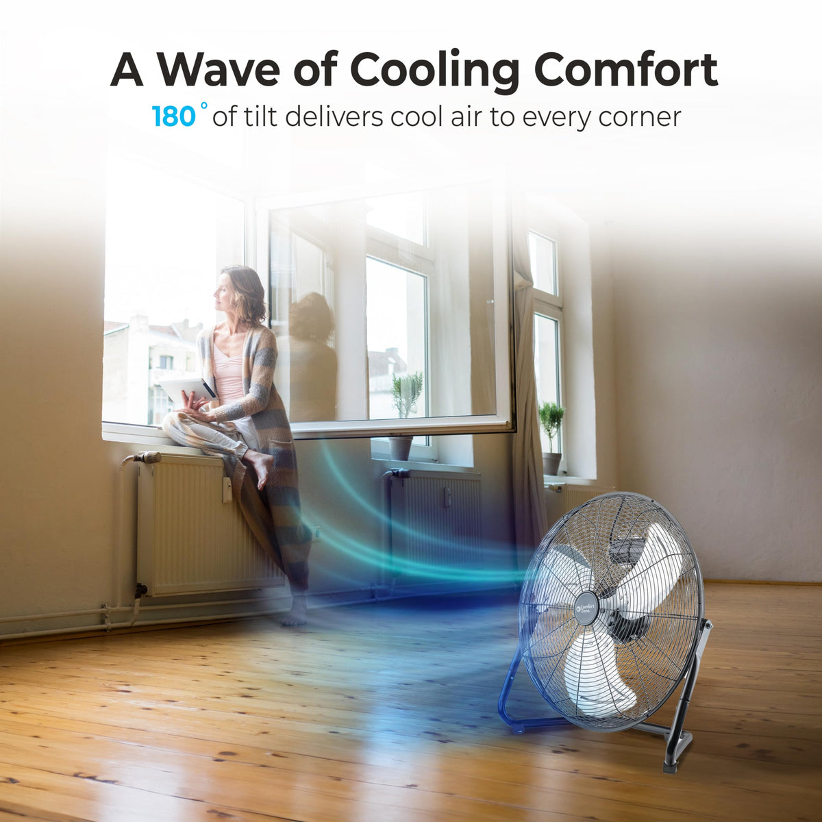 20-Inch High-Velocity Industrial Floor Fan U738456
