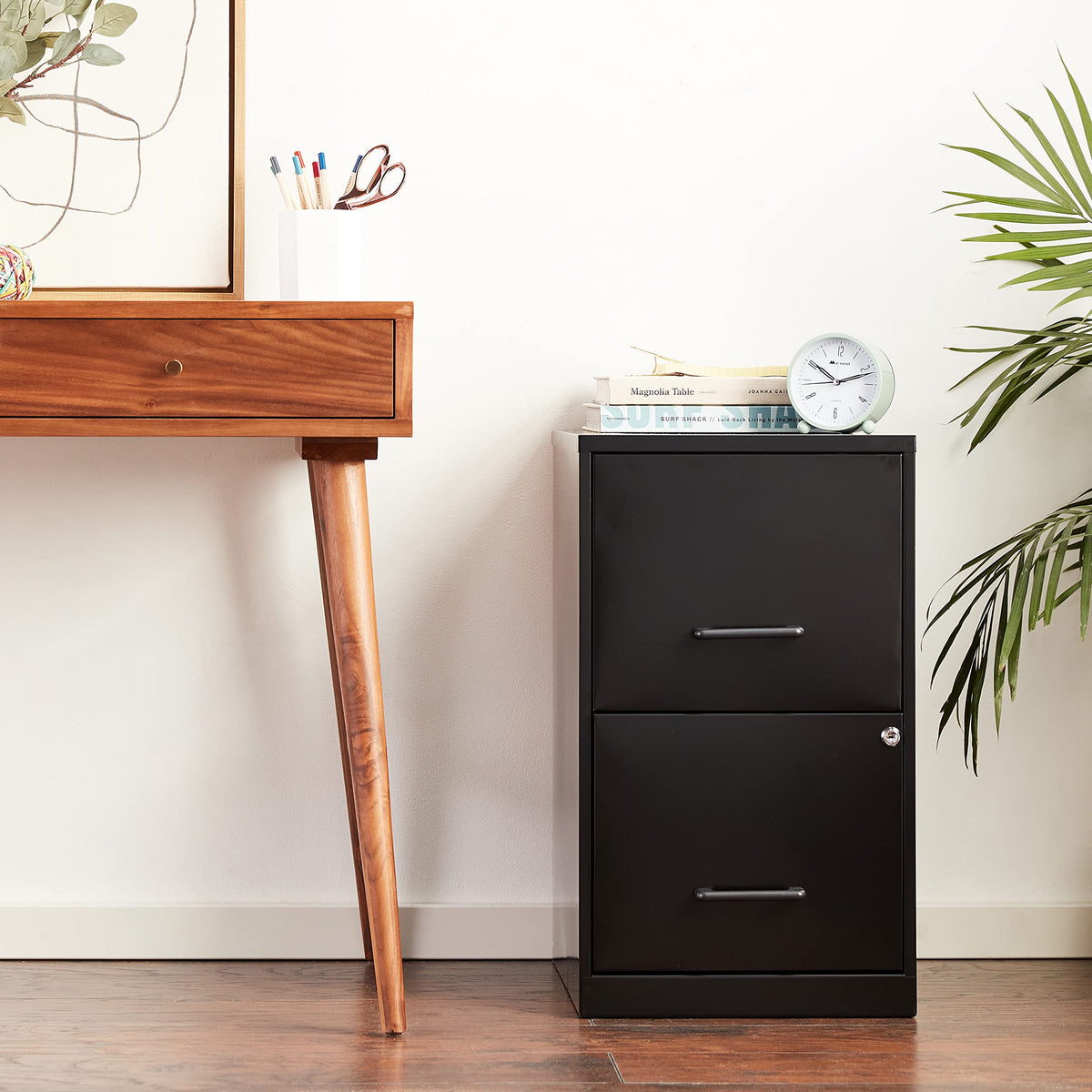 2 Drawer Locking Steel Filing Cabinet H450
