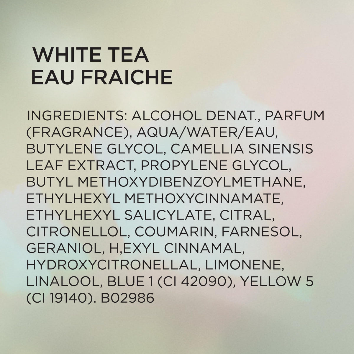 White Tea Eau De Toilette Women's Perfume Spray Y7980