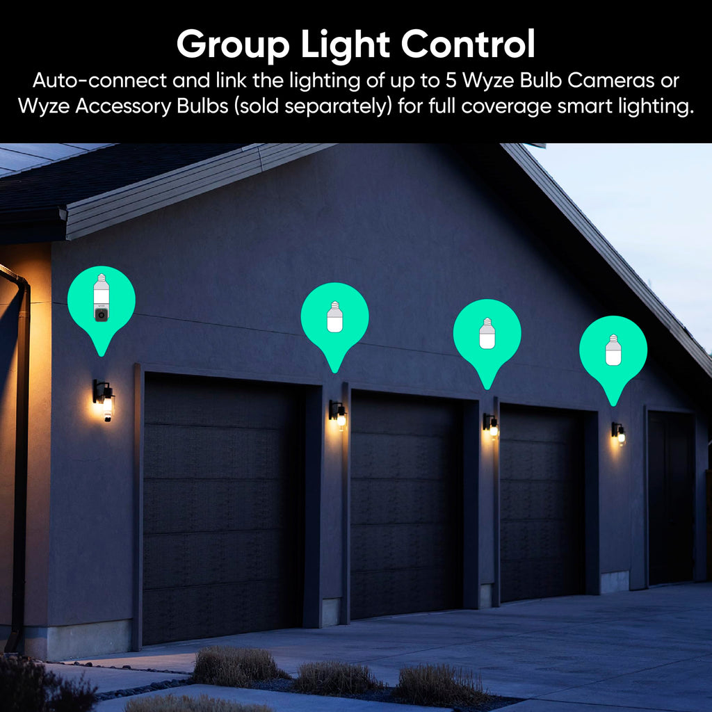 2K HD Smart Light Bulb Security Camera I3881