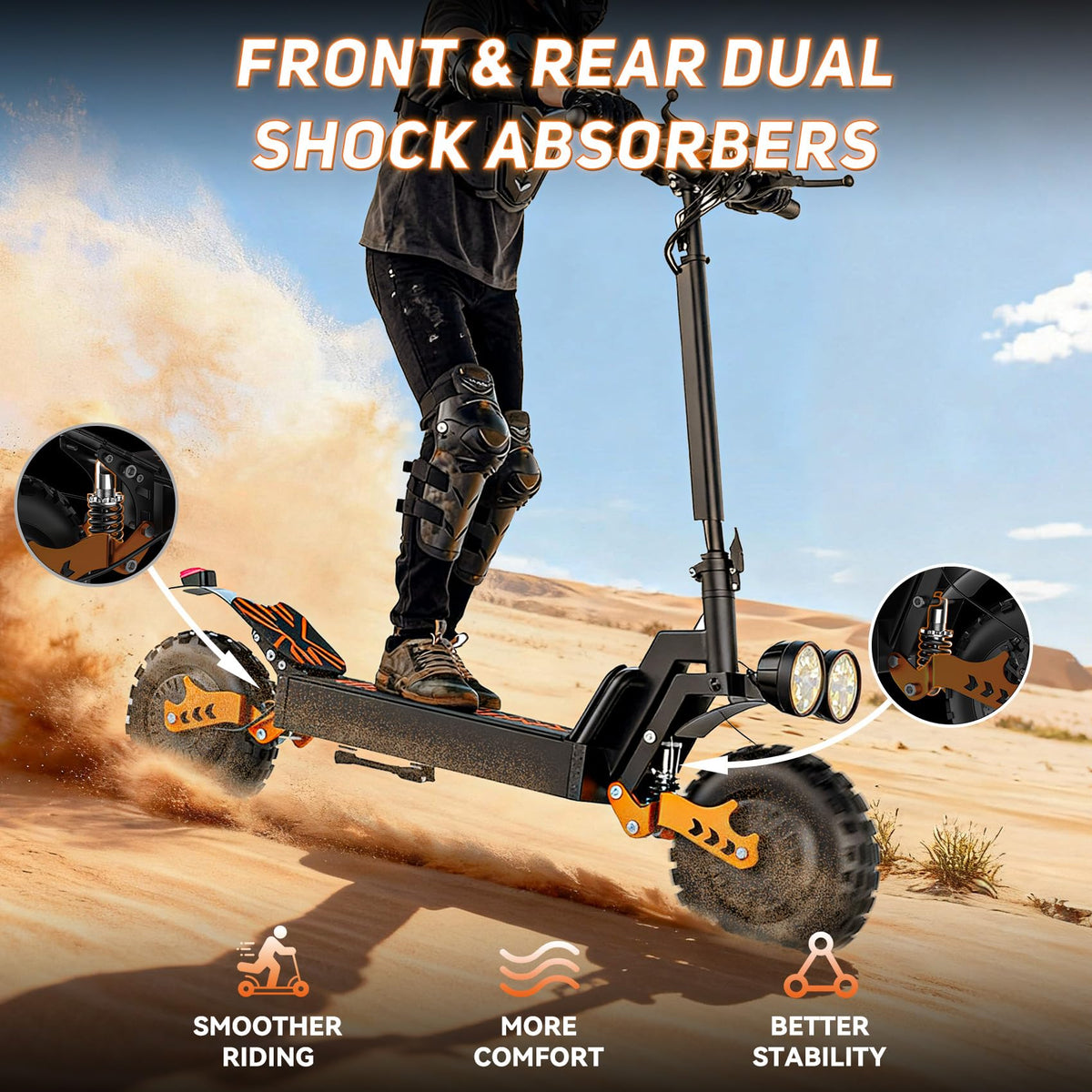800W Motor 25 Miles Long Range Electric Scooter W7457