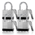 4 Pack Keyed Alike Pad Locks F5474