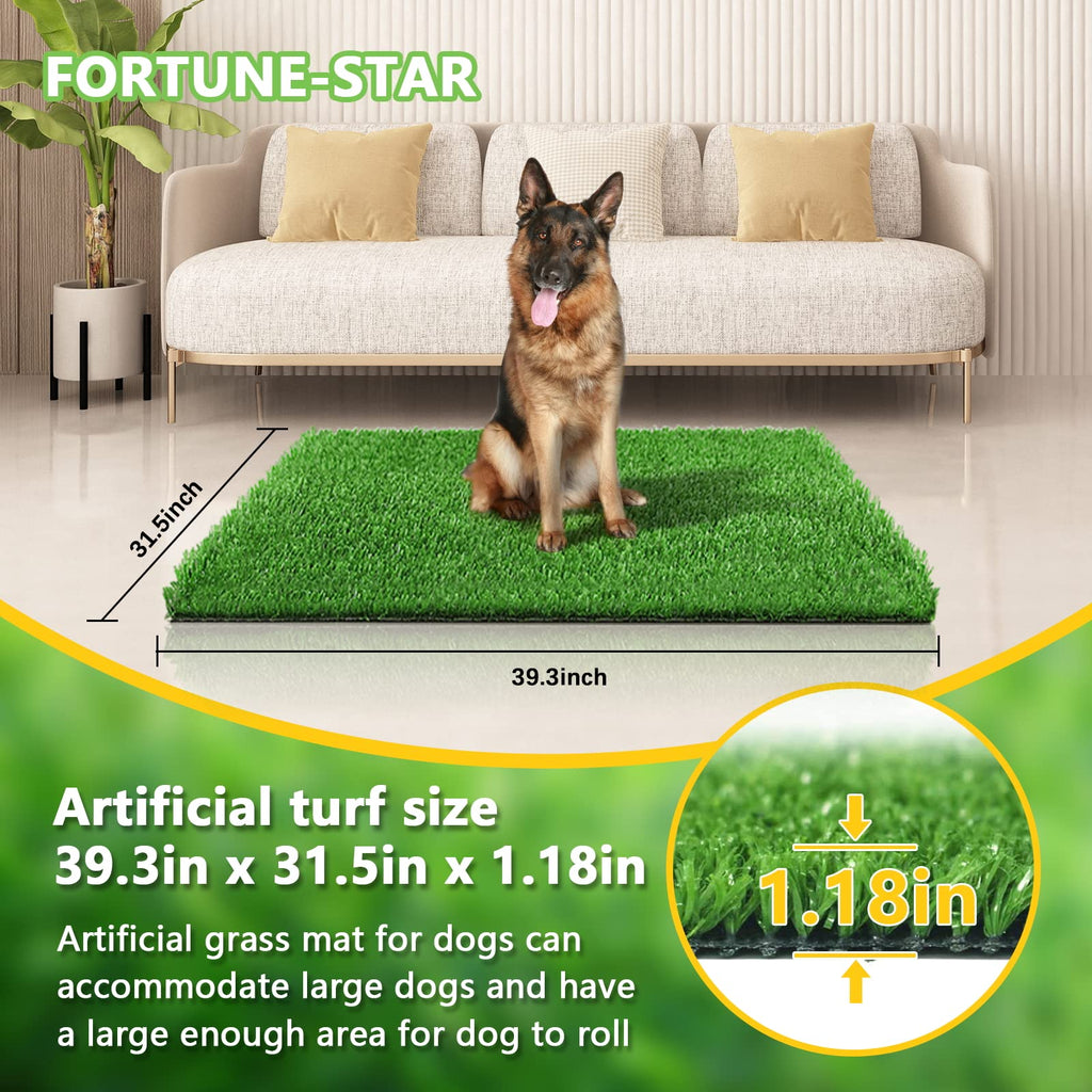 39.3 in X 31.5 in Reusable Artificial Grass Pad for Dogs H722328