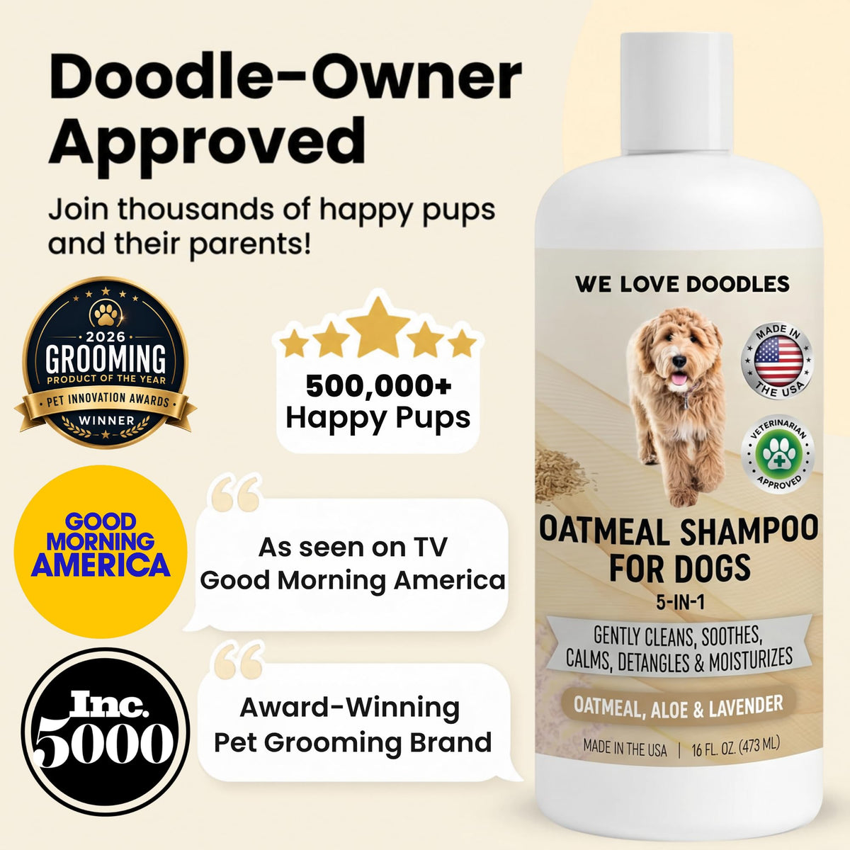 Oatmeal Shampoo & Conditioner for Dogs H4332