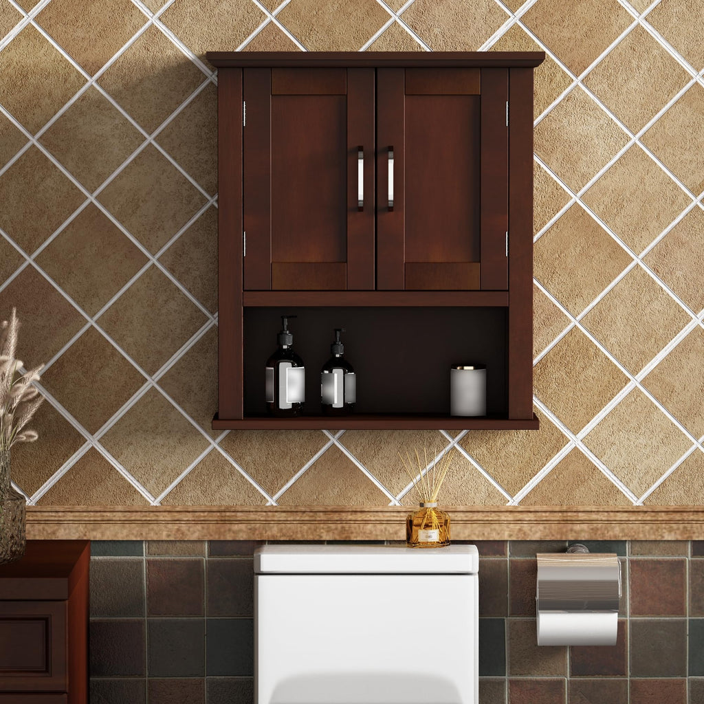 Wood Bathroom Wall Cabinet with Door Y3500
