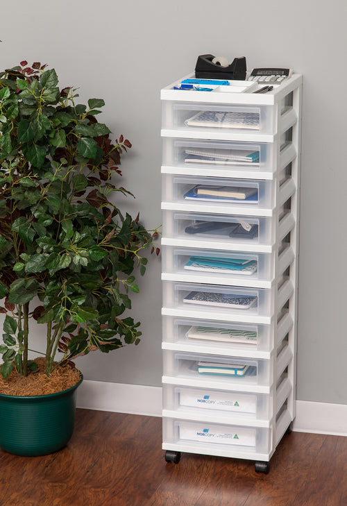 10 Drawer Rolling Storage Cart Q2576