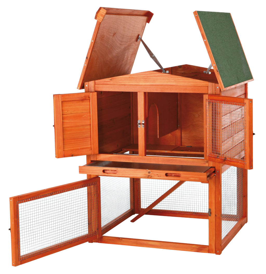 Outdoor Rabbit Hutch with Run J604