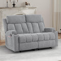 Soft Fabric 2 Seat Recliner Sofa with Cup Holders A239