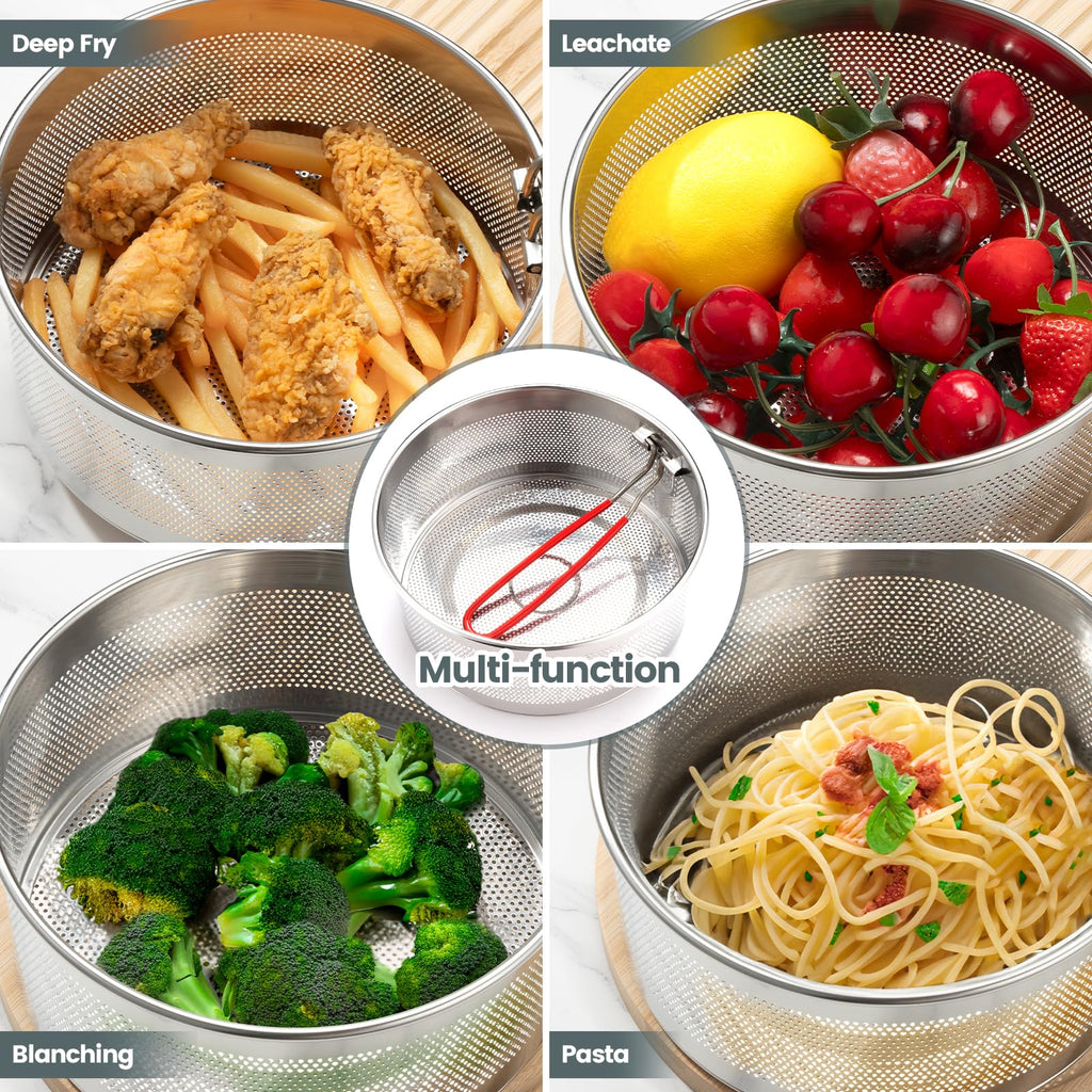 7.8 inches 304 Stainless Steel Deep Fryer Basket I74058