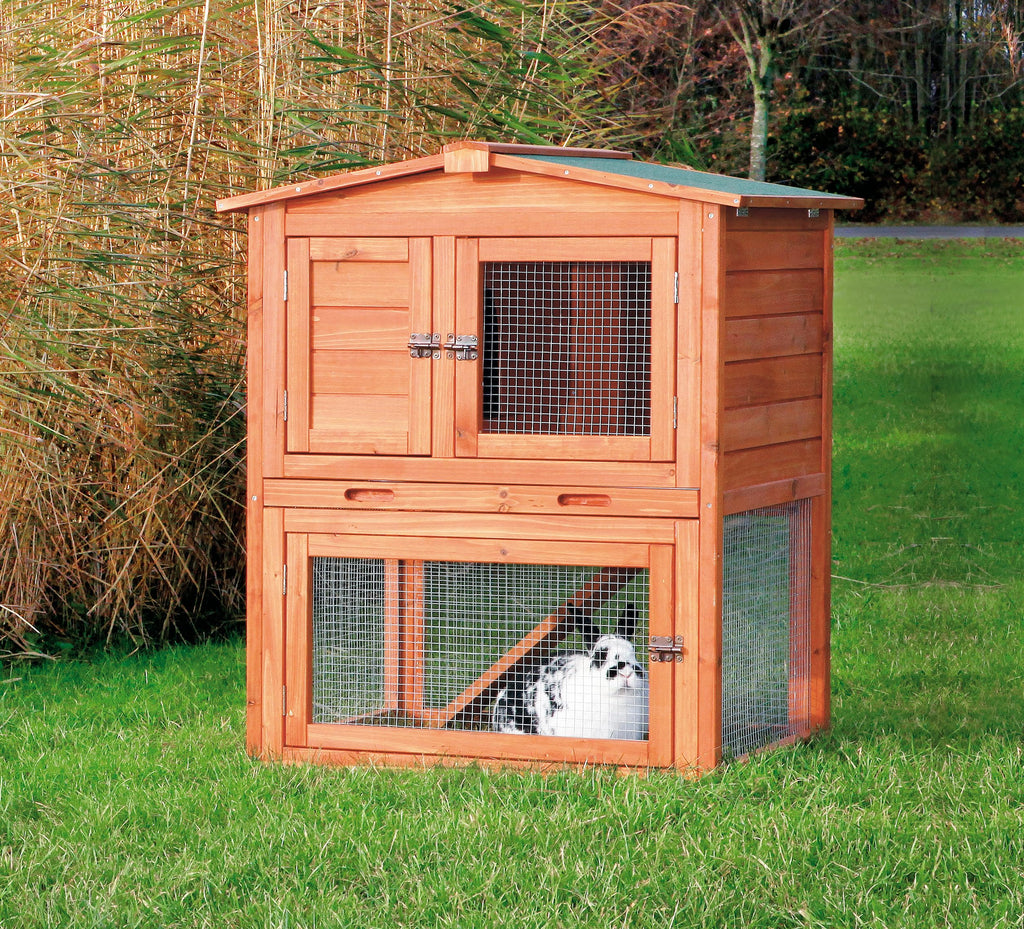 Outdoor Rabbit Hutch with Run J604