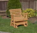 Brown Pressure Treated Outdoor Glider Chair F113672